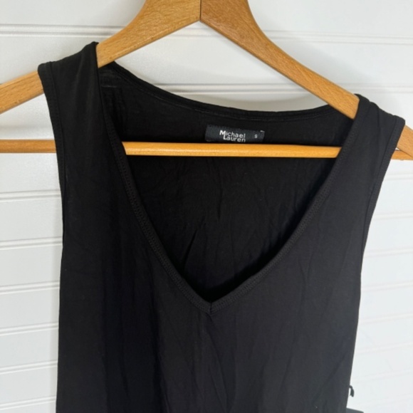 NEW Michael Lauren Small Black Romper - Picture 2 of 8